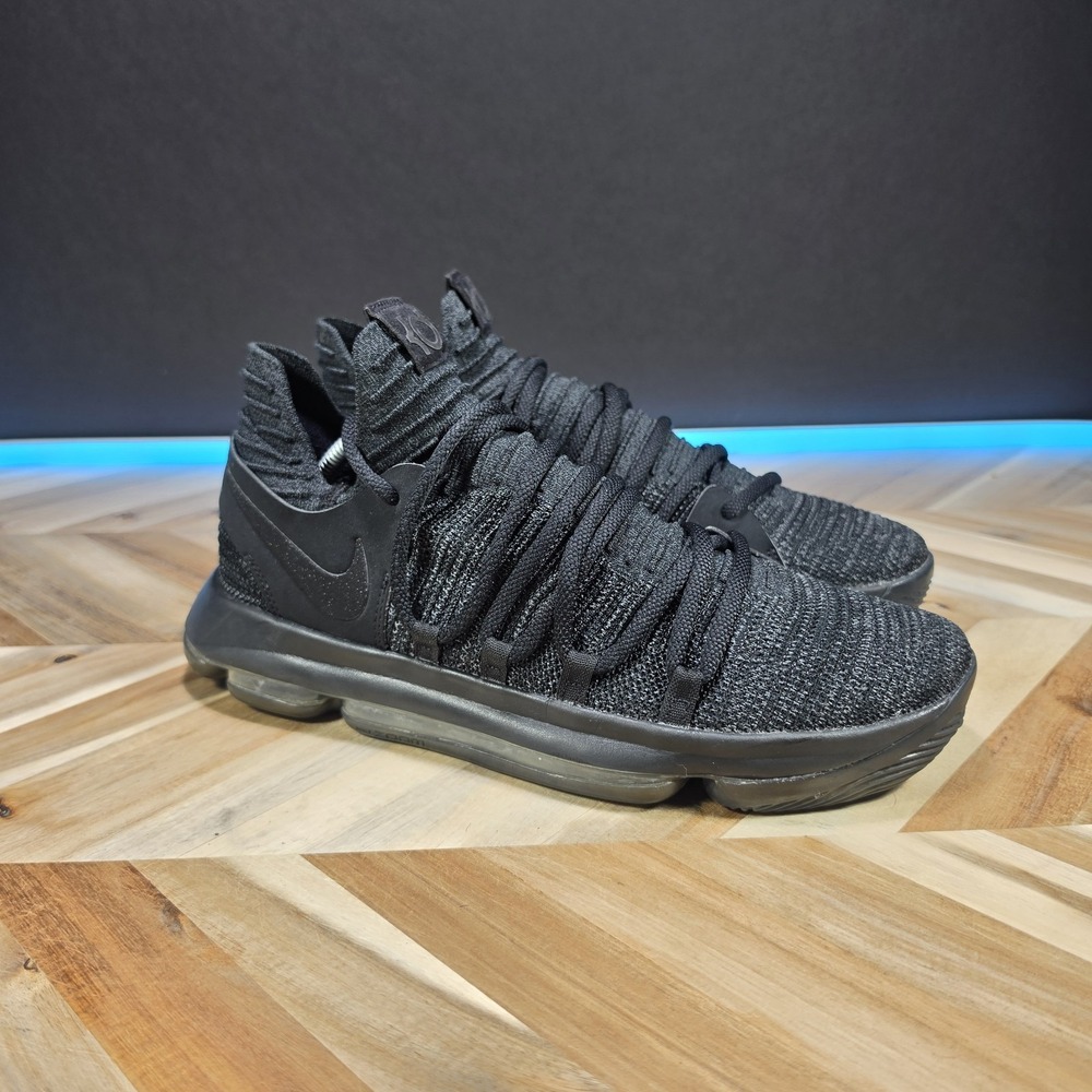 Nike Zoom KD 10 "Triple Black" 2017 Men's Size 10 - 897815-004 Basketball Shoes